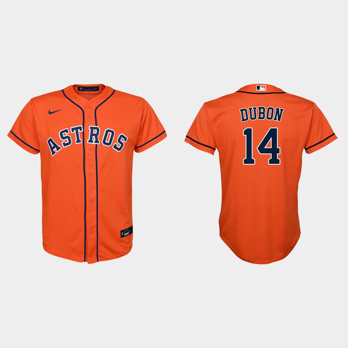 Youth Houston Astros Mauricio Dubon Orange Alternate Jersey