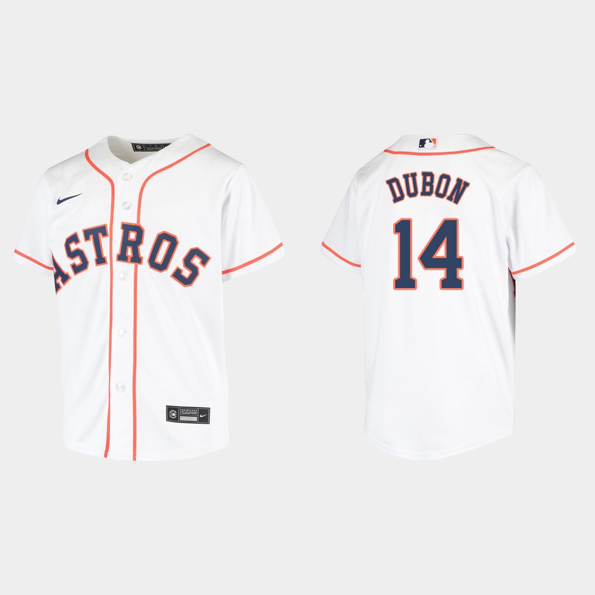 Youth Houston Astros Mauricio Dubon White Home Jersey