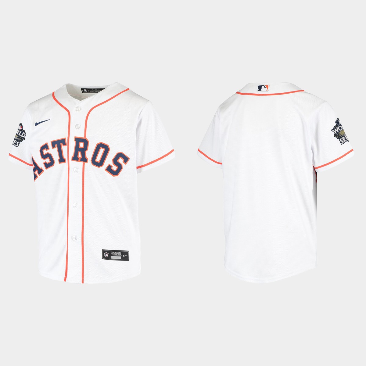 Youth Houston Astros White World Series Jersey