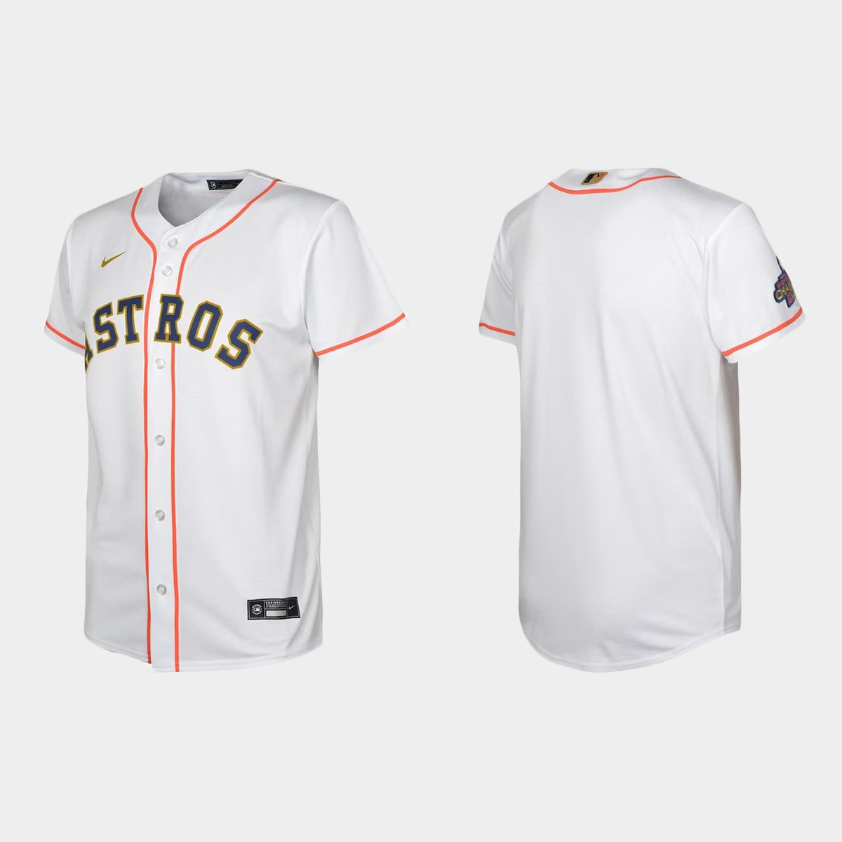 Youth Houston Astros White Gold Collection Jersey