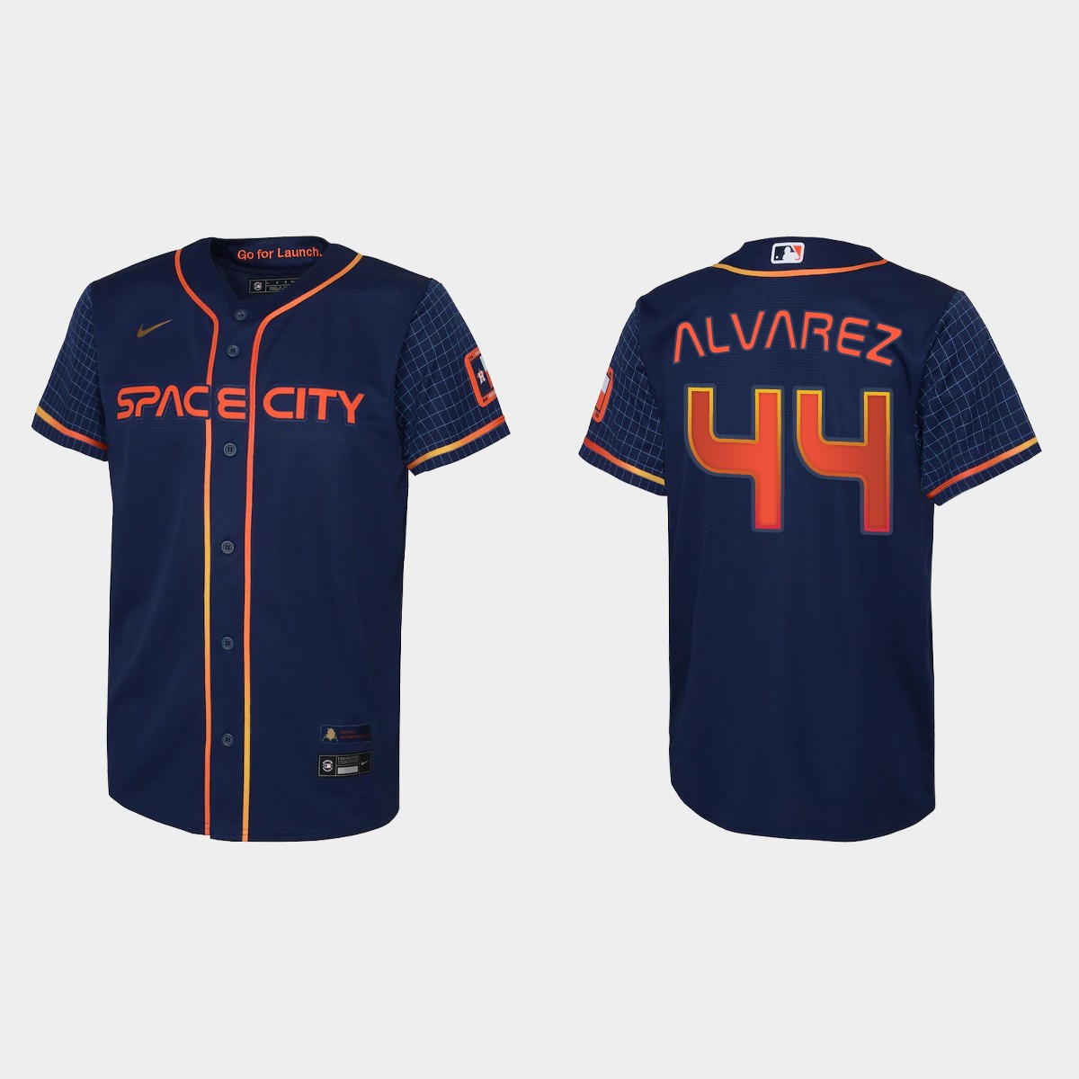 Youth Houston Astros Yordan Alvarez Navy City Connect Jersey