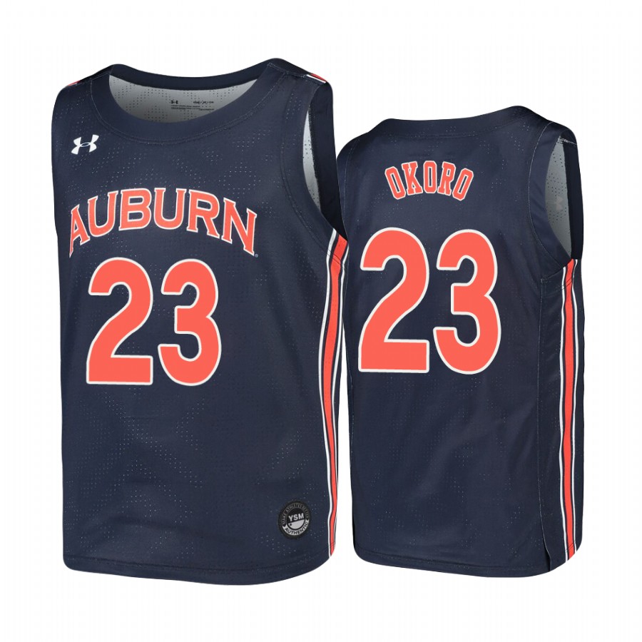 Youth Isaac Okoro Auburn Tigers #23 College Jersey - Navy