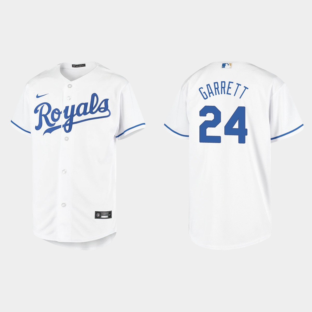 Youth Kansas City Royals Amir Garrett White Home Jersey