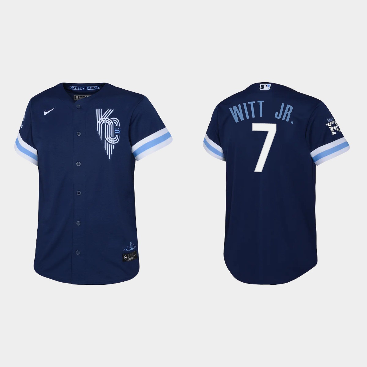 Youth Kansas City Royals Bobby Witt Jr. Navy City Connect Jersey