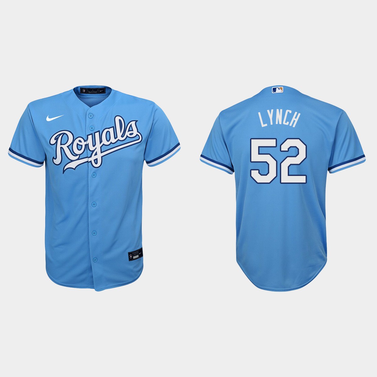 Youth Kansas City Royals Daniel Lynch Light Blue Jersey