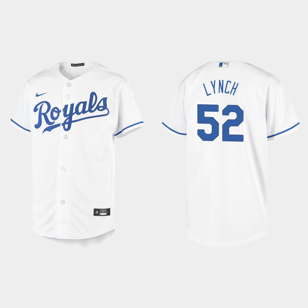 Youth Kansas City Royals Daniel Lynch White Home Jersey