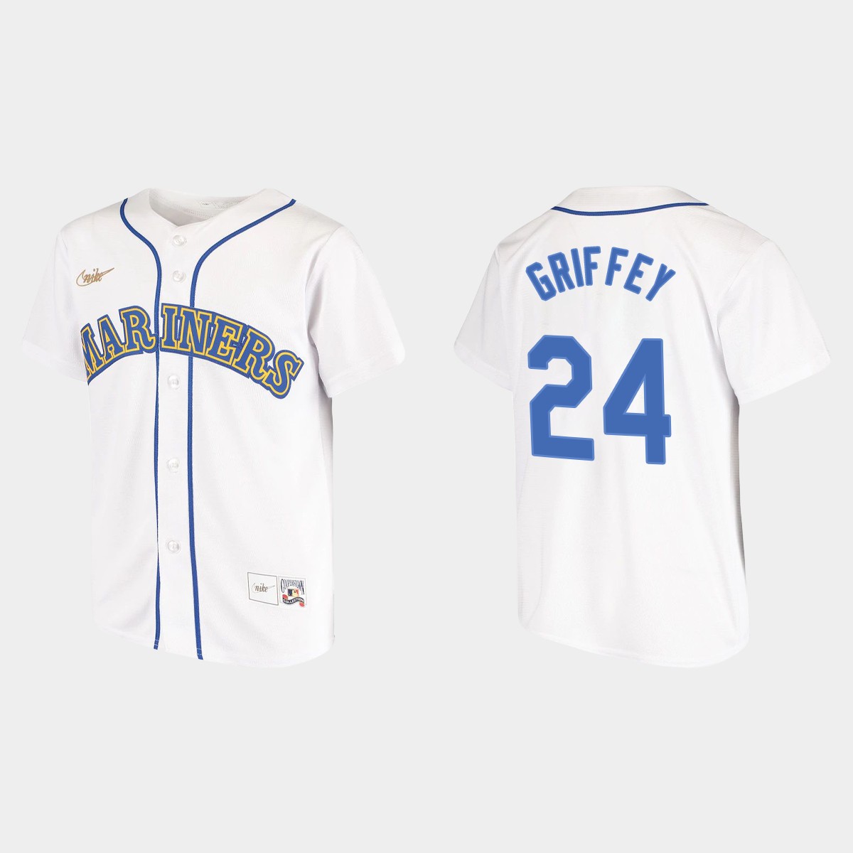 Youth Ken Griffey Jr. Seattle Mariners Home Cooperstown Collection Jersey - White