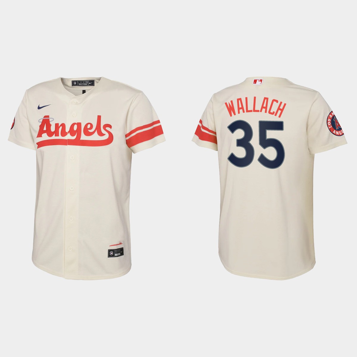 Youth Los Angeles Angels Chad Wallach Cream City Connect Jersey