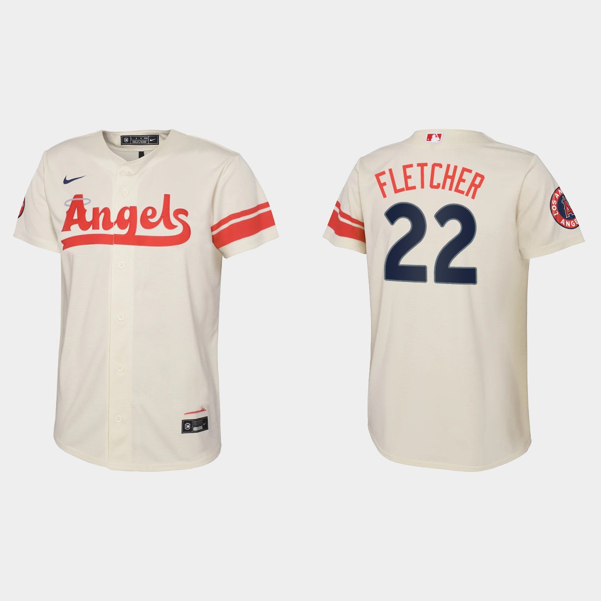 Youth Los Angeles Angels David Fletcher Cream City Connect Jersey