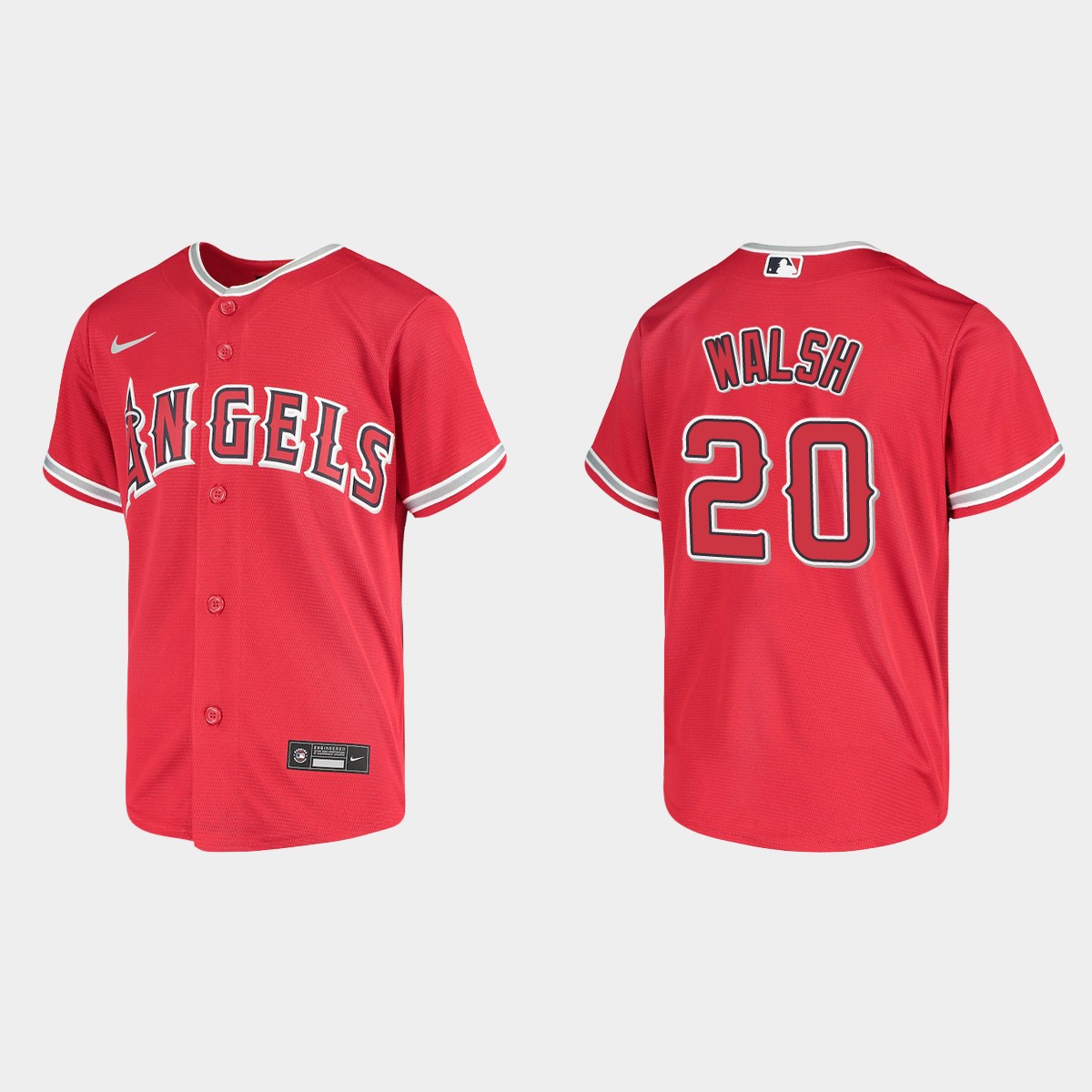 Youth Los Angeles Angels Jared Walsh Red Jersey