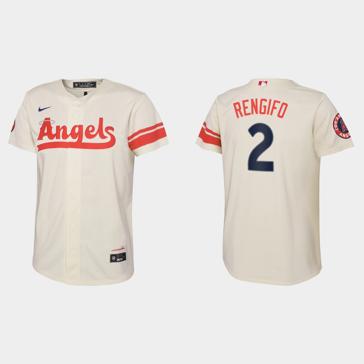Youth Los Angeles Angels Luis Rengifo Cream City Connect Jersey