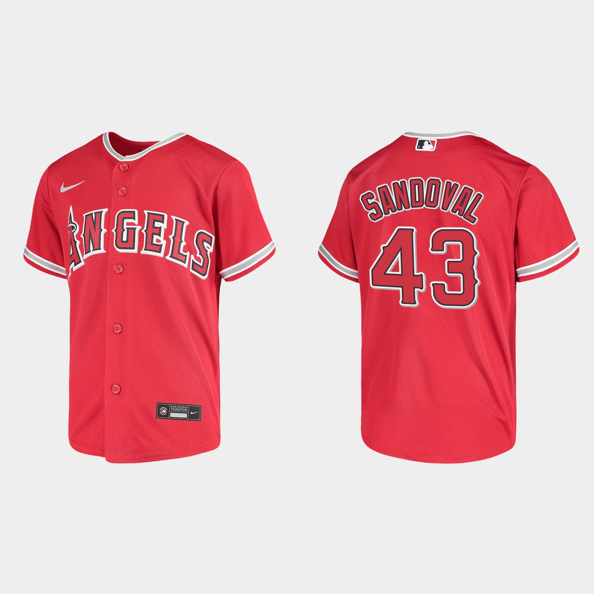 Youth Los Angeles Angels Patrick Sandoval Red Jersey