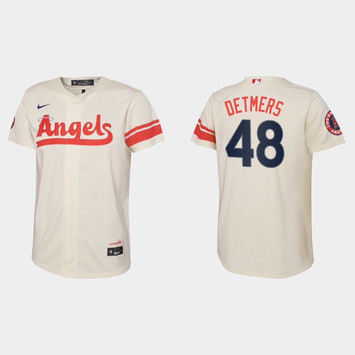 Youth Los Angeles Angels Reid Detmers Cream City Connect Jersey