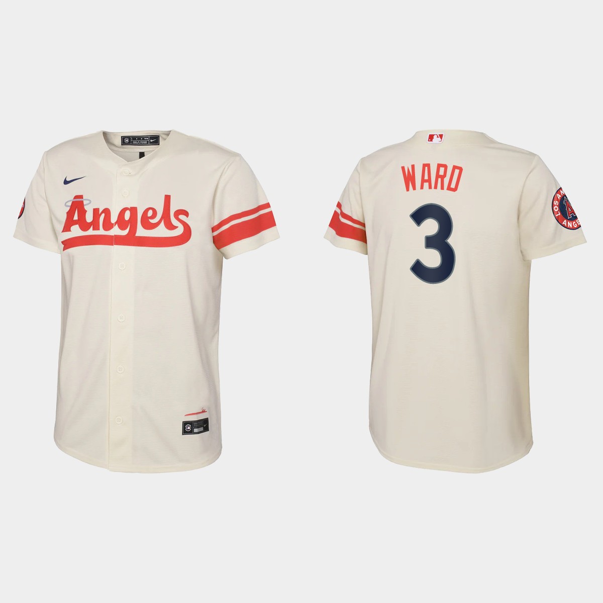 Youth Los Angeles Angels Taylor Ward Cream City Connect Jersey