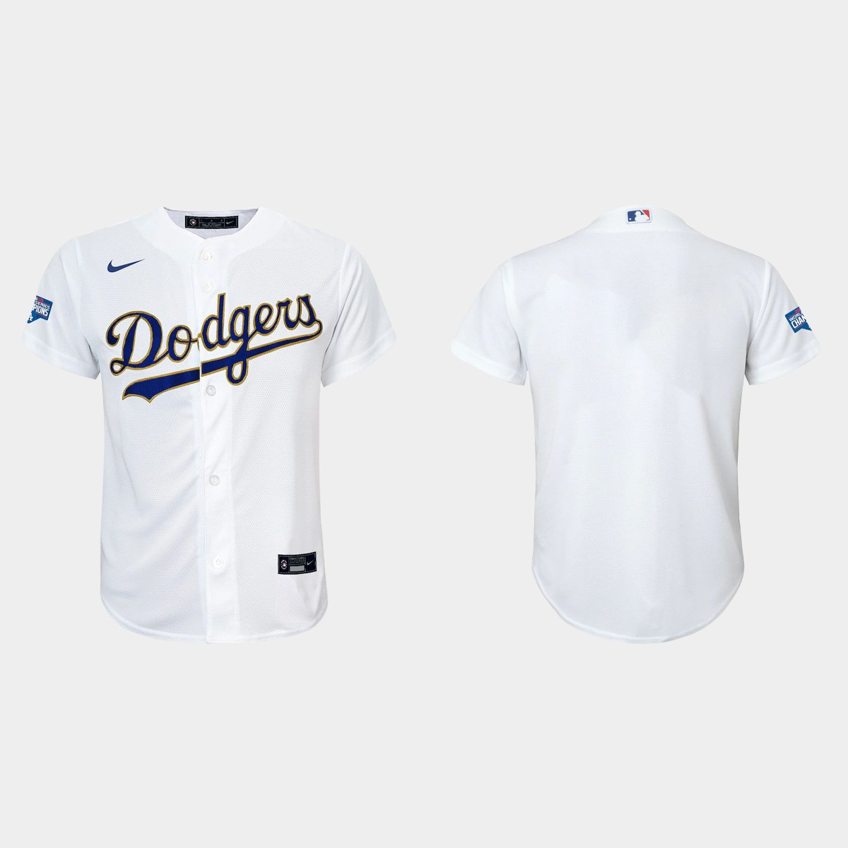 Youth Los Angeles Dodgers Gold Program White Gold Jersey
