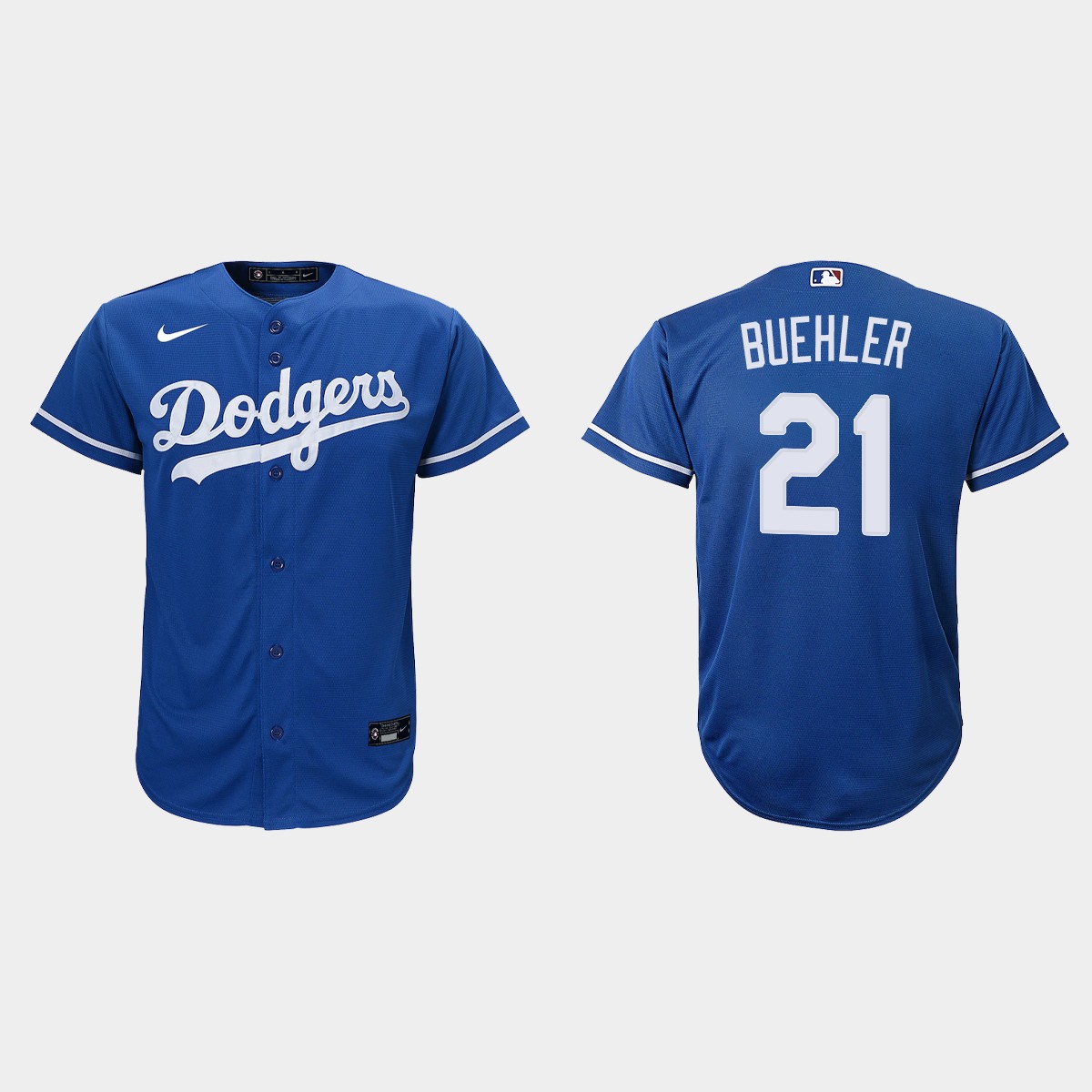 Youth Los Angeles Dodgers #21 Walker Buehler Royal Alternate Jersey