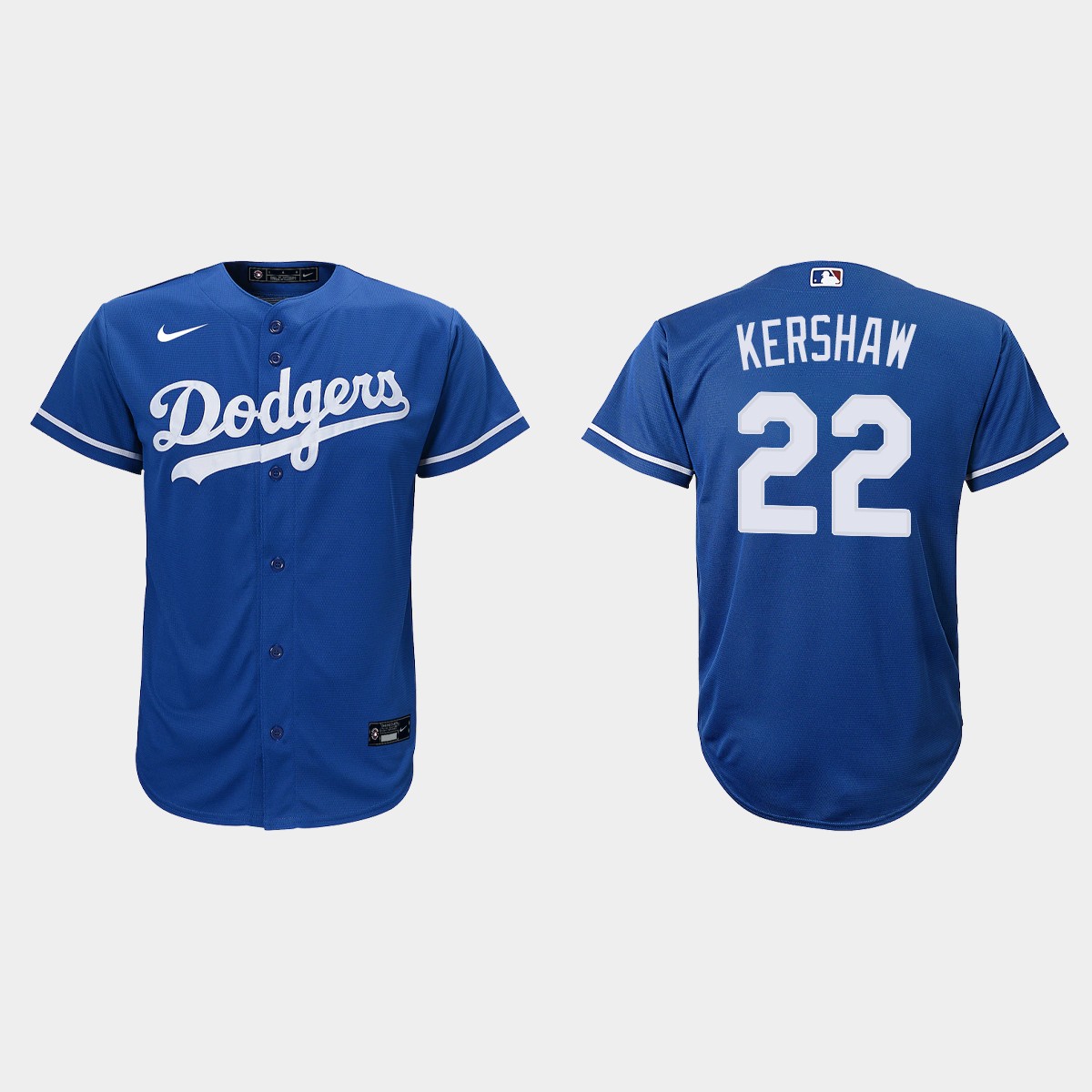 Youth Los Angeles Dodgers #22 Clayton Kershaw Royal Alternate Jersey