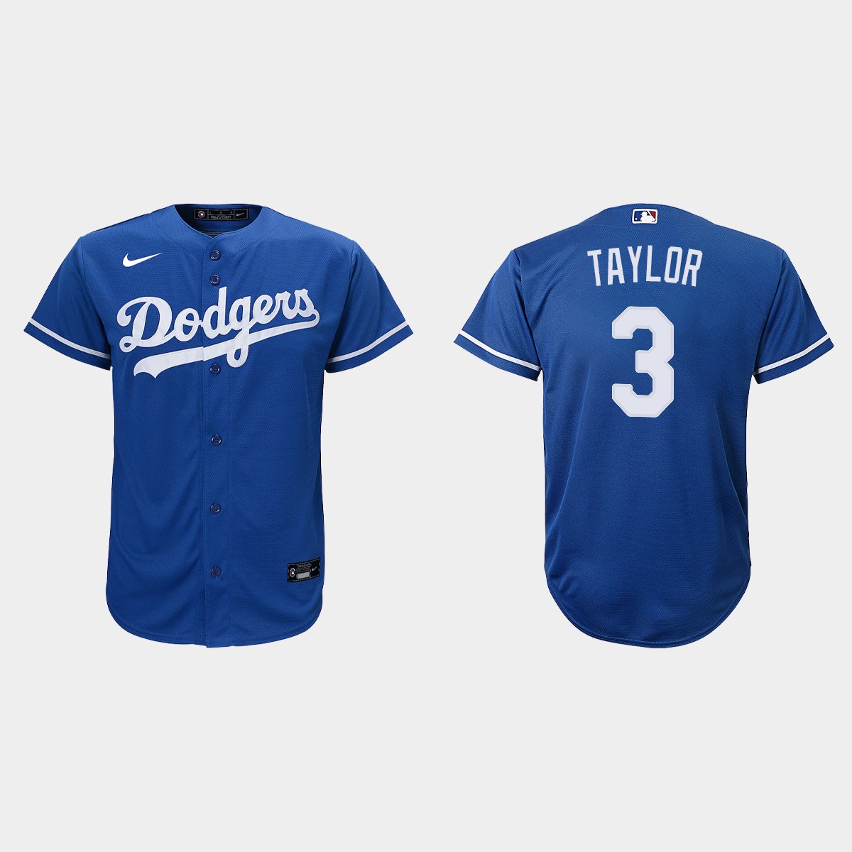 Youth Los Angeles Dodgers #3 Chris Taylor Royal Alternate Jersey