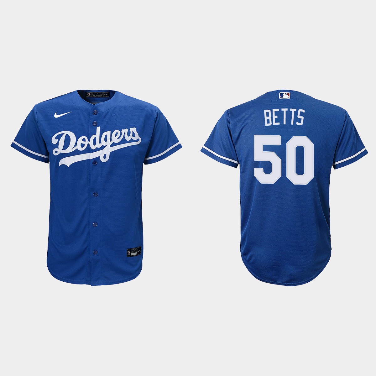 Youth Los Angeles Dodgers #50 Mookie Betts Royal Alternate Jersey