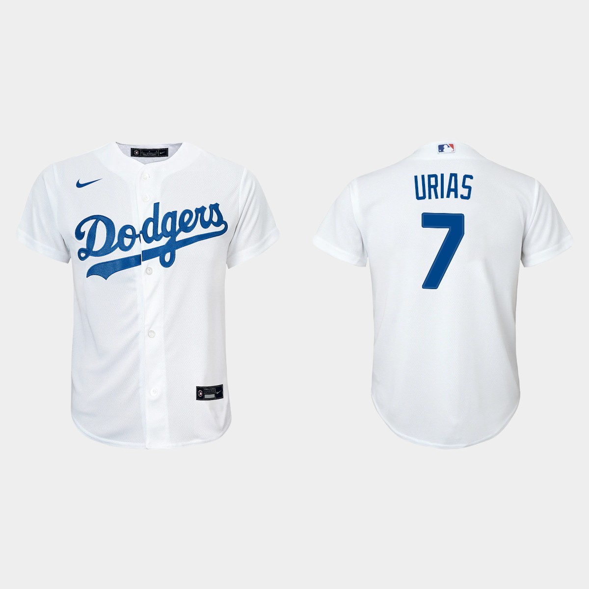 Youth Los Angeles Dodgers #7 Julio Urias White Home Jersey