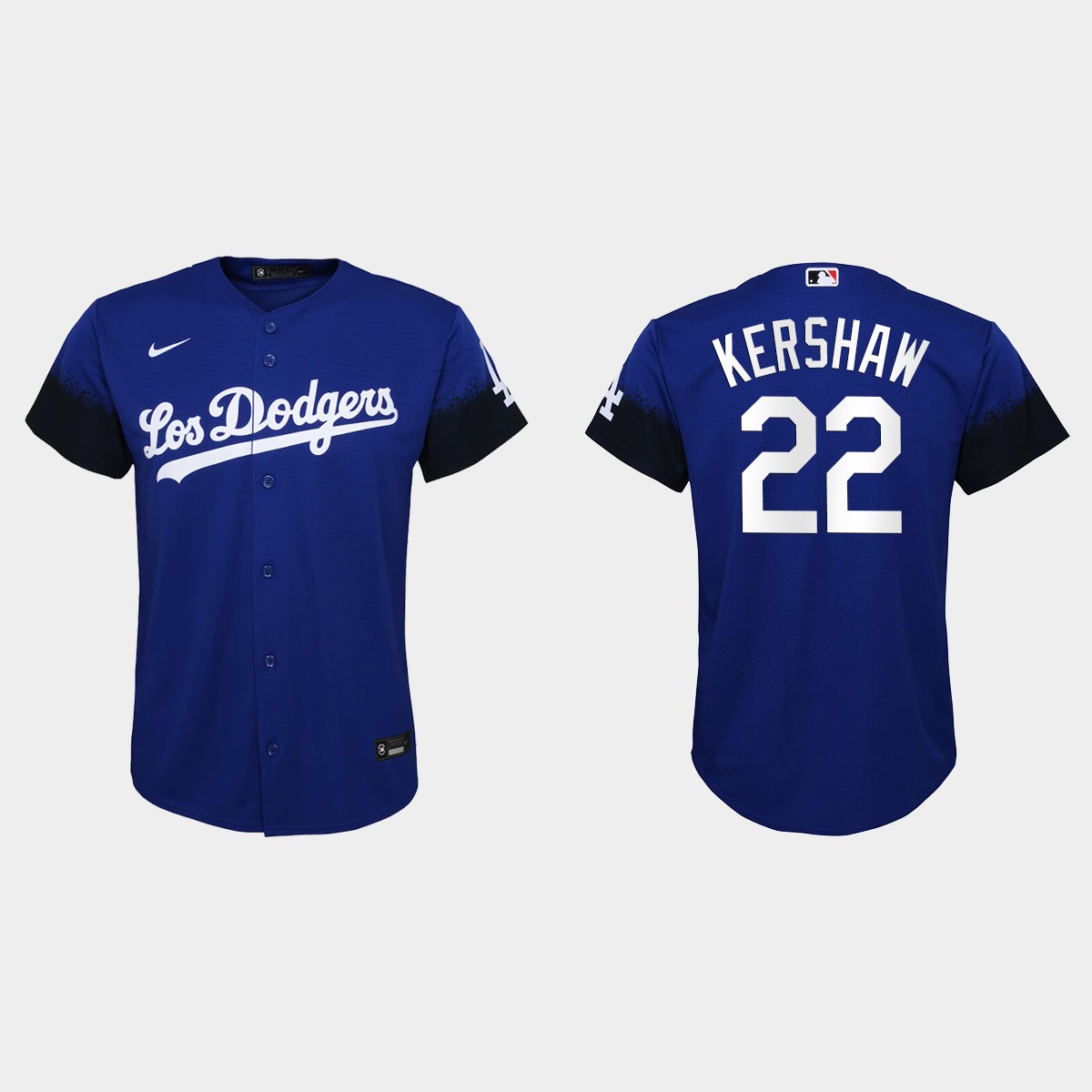 Youth Los Angeles Dodgers Clayton Kershaw Royal City Connect Jersey