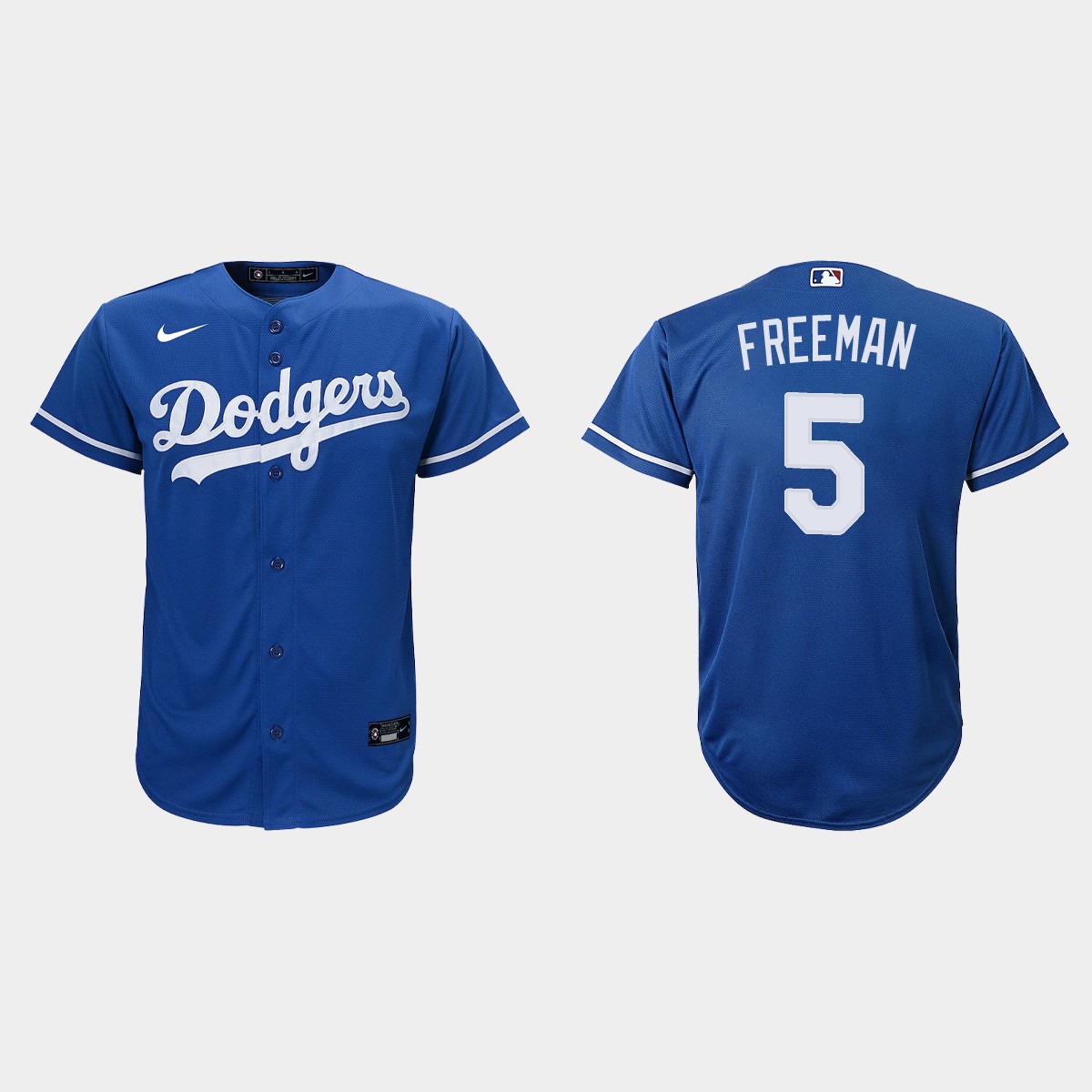 Youth Los Angeles Dodgers Freddie Freeman Royal Alternate Jersey
