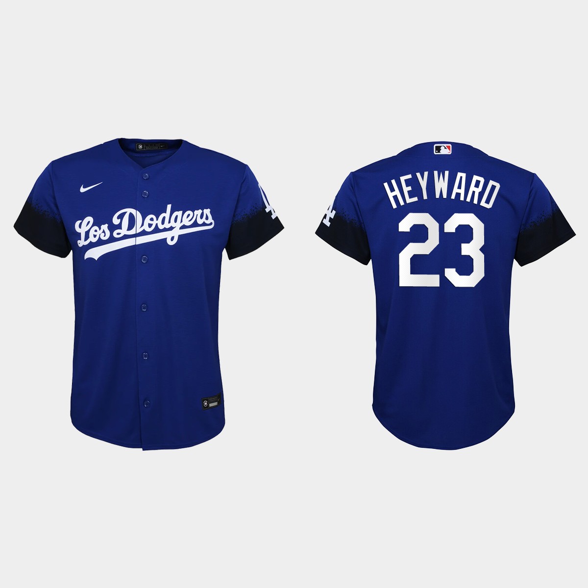 Youth Los Angeles Dodgers Jason Heyward Royal City Connect Jersey