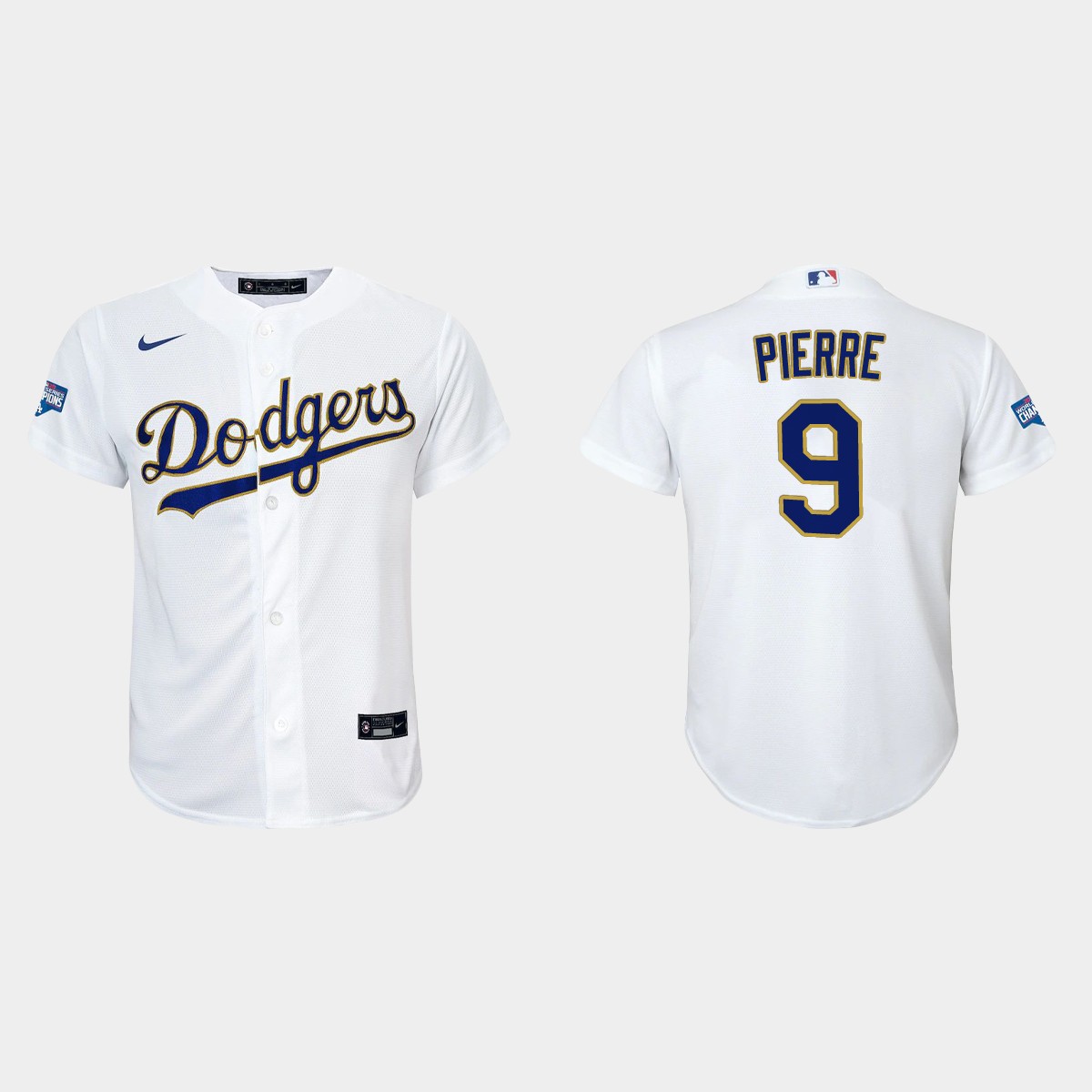 Youth Los Angeles Dodgers Juan Pierre Gold Program White Gold Jersey