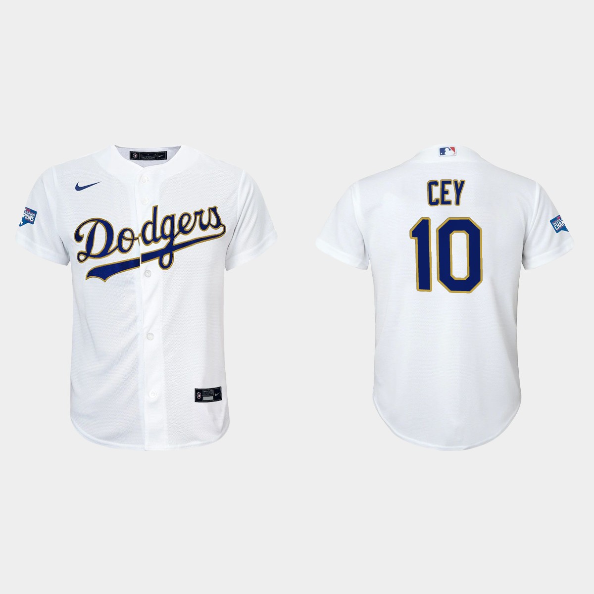 Youth Los Angeles Dodgers Ron Cey Gold Program White Gold Jersey