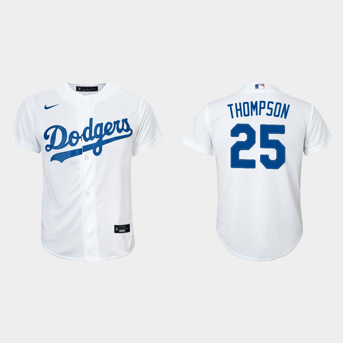 Youth Los Angeles Dodgers Trayce Thompson White Home Jersey