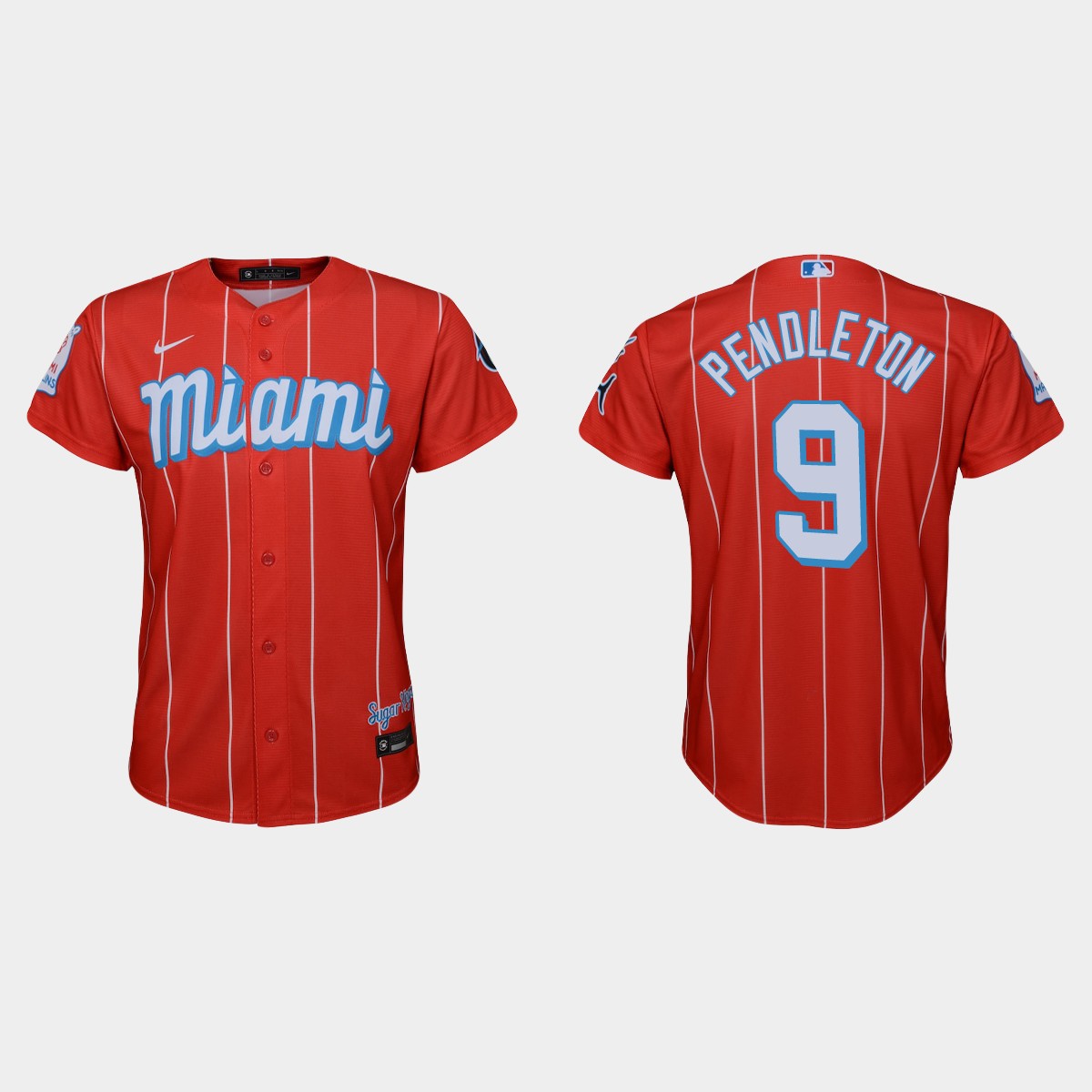 Youth Miami Marlins #9 Terry Pendleton Red City Connect Jersey