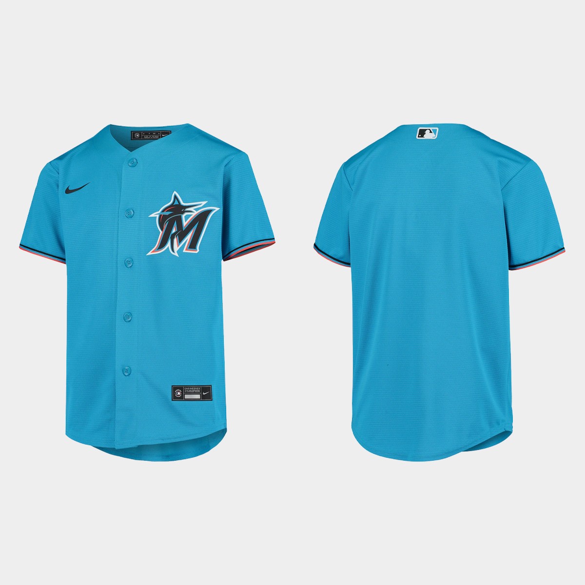 Youth Miami Marlins Blue Jersey