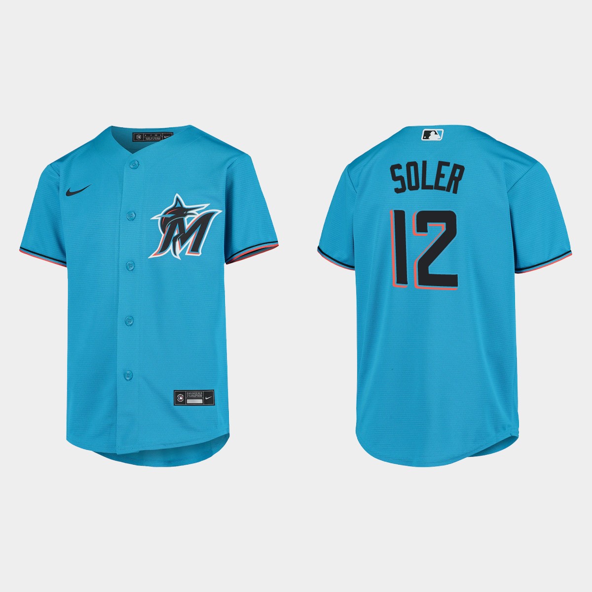 Youth Miami Marlins Jorge Soler Blue Jersey
