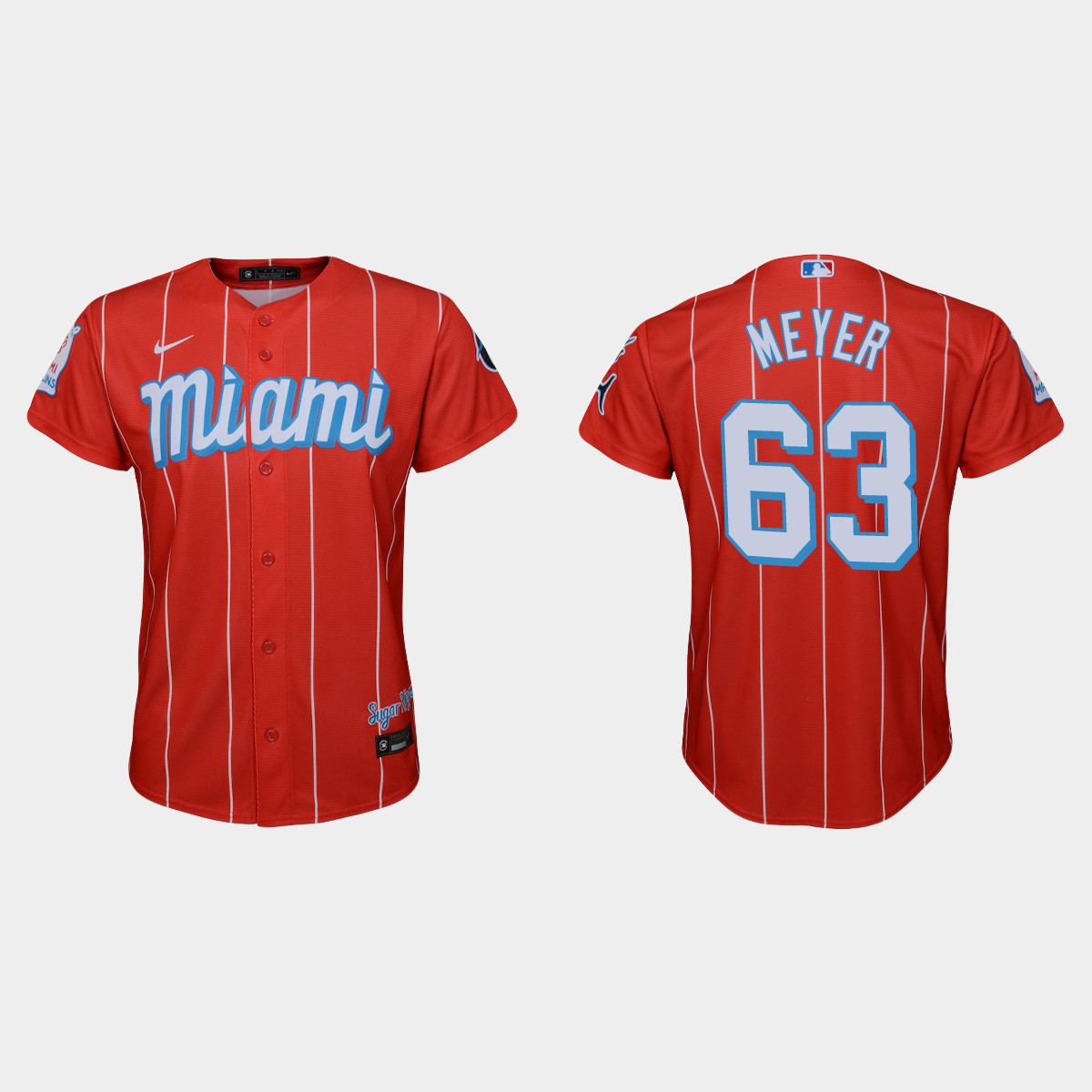 Youth Miami Marlins Max Meyer Red City Connect Jersey