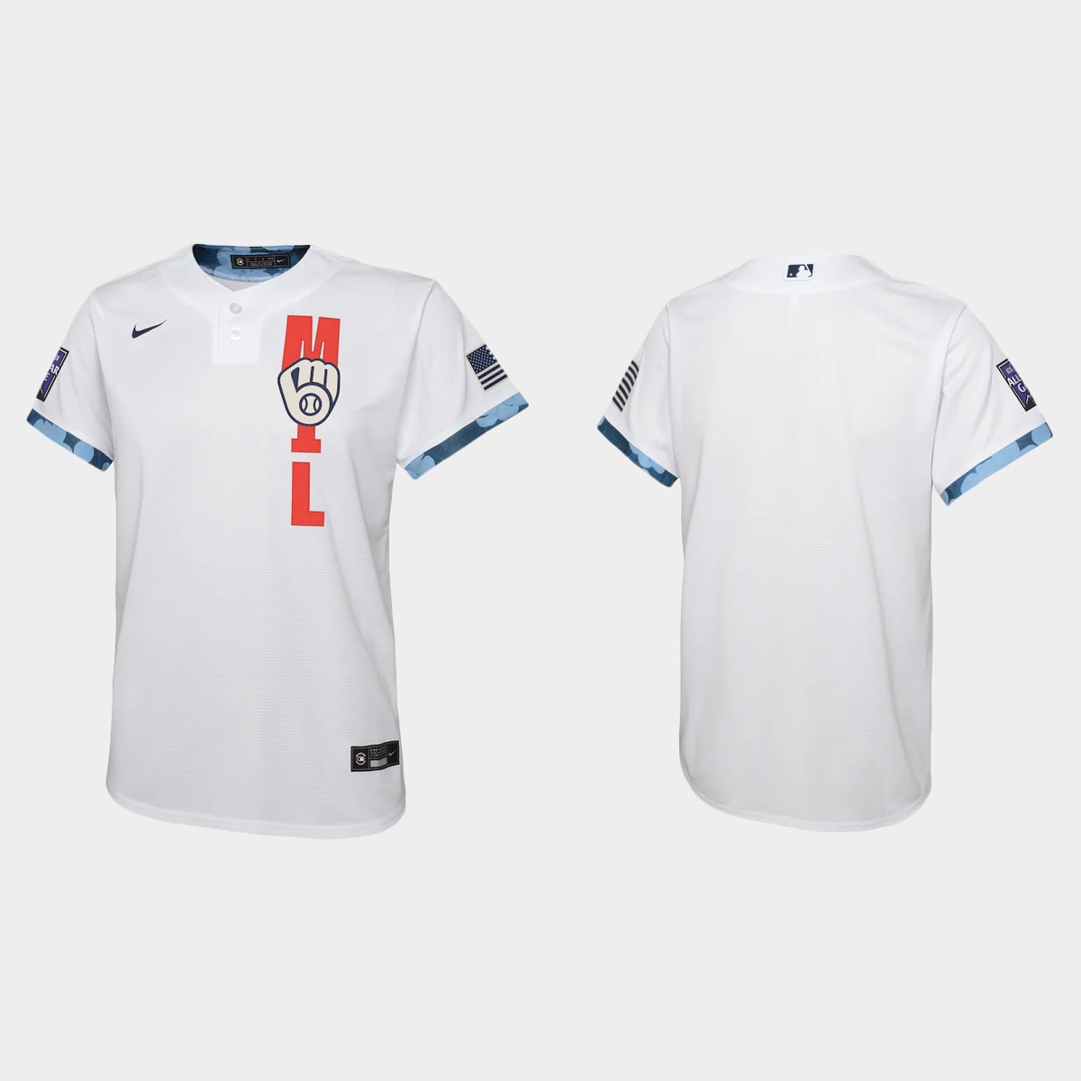 Youth Milwaukee Brewers White All-Star Game Jersey