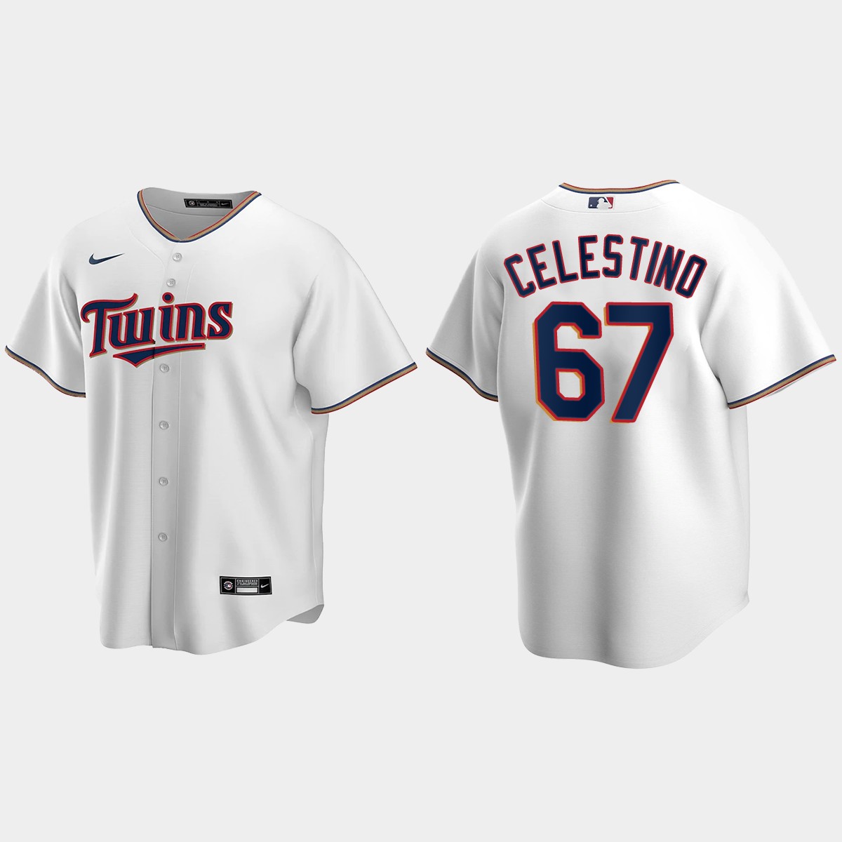 Youth Minnesota Twins Gilberto Celestino White Home Jersey