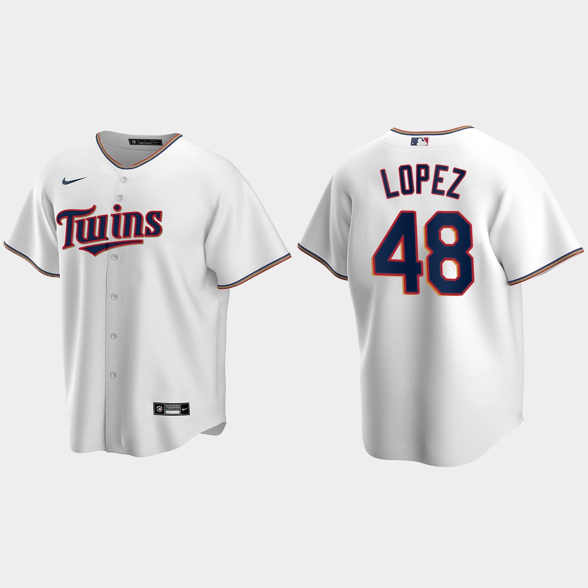 Youth Minnesota Twins Jorge Lopez White Home Jersey