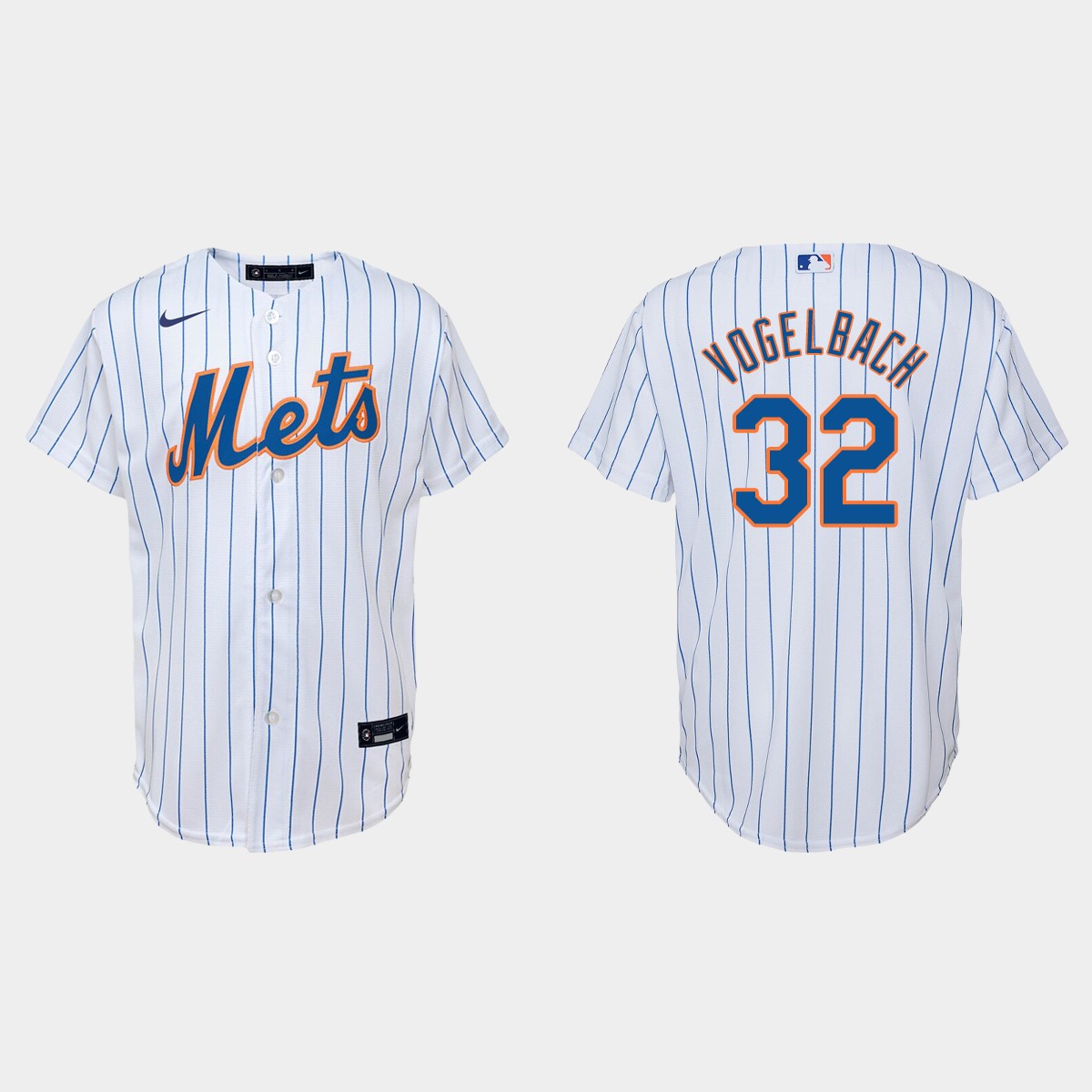 Youth New York Mets Daniel Vogelbach White Home Jersey