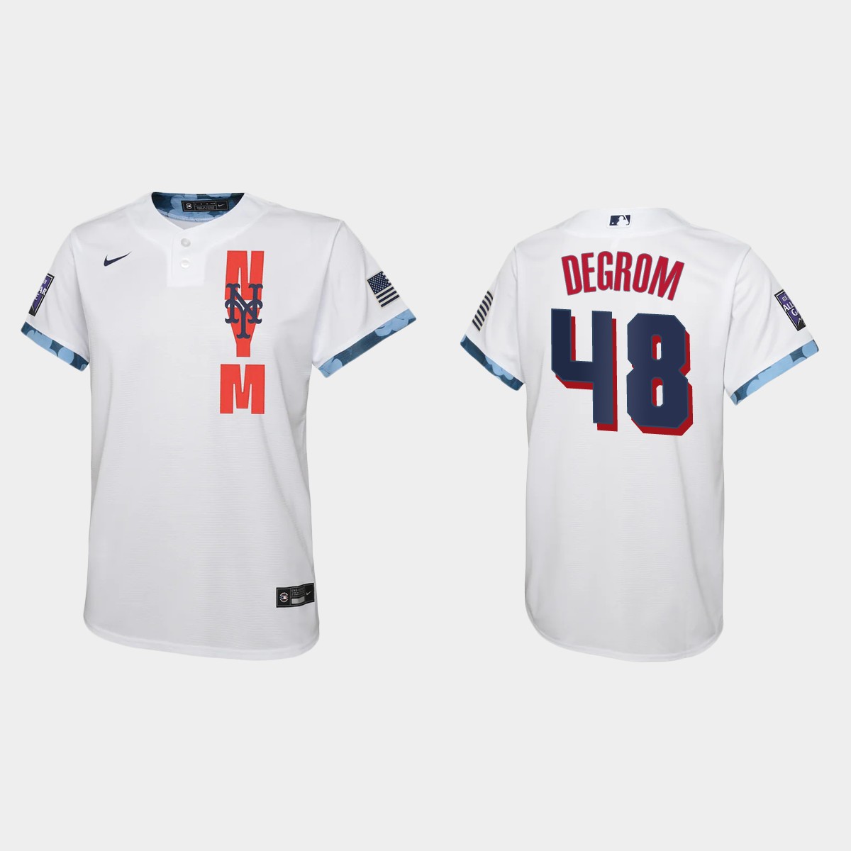 Youth New York Mets Jacob deGrom White All-Star Game Jersey