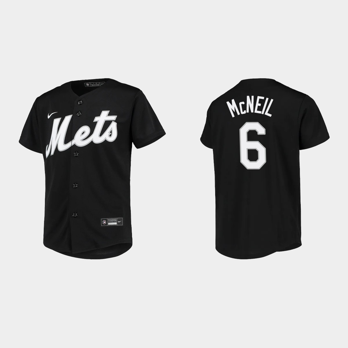 Youth New York Mets Jeff McNeil Black Alternate Jersey