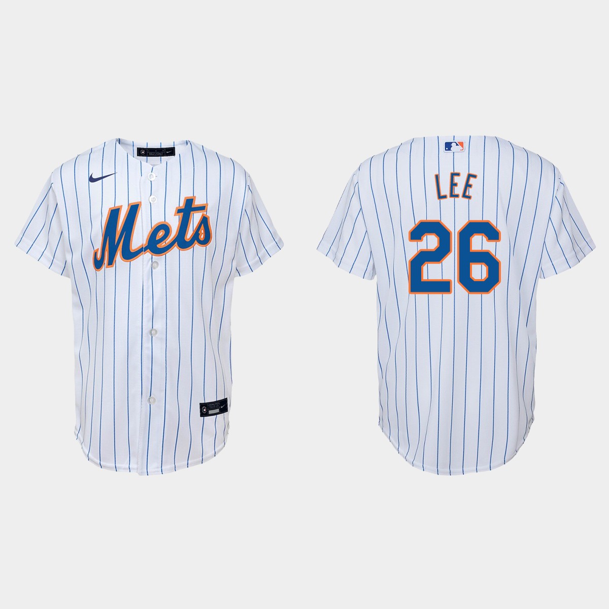 Youth New York Mets Khalil Lee White Home Jersey