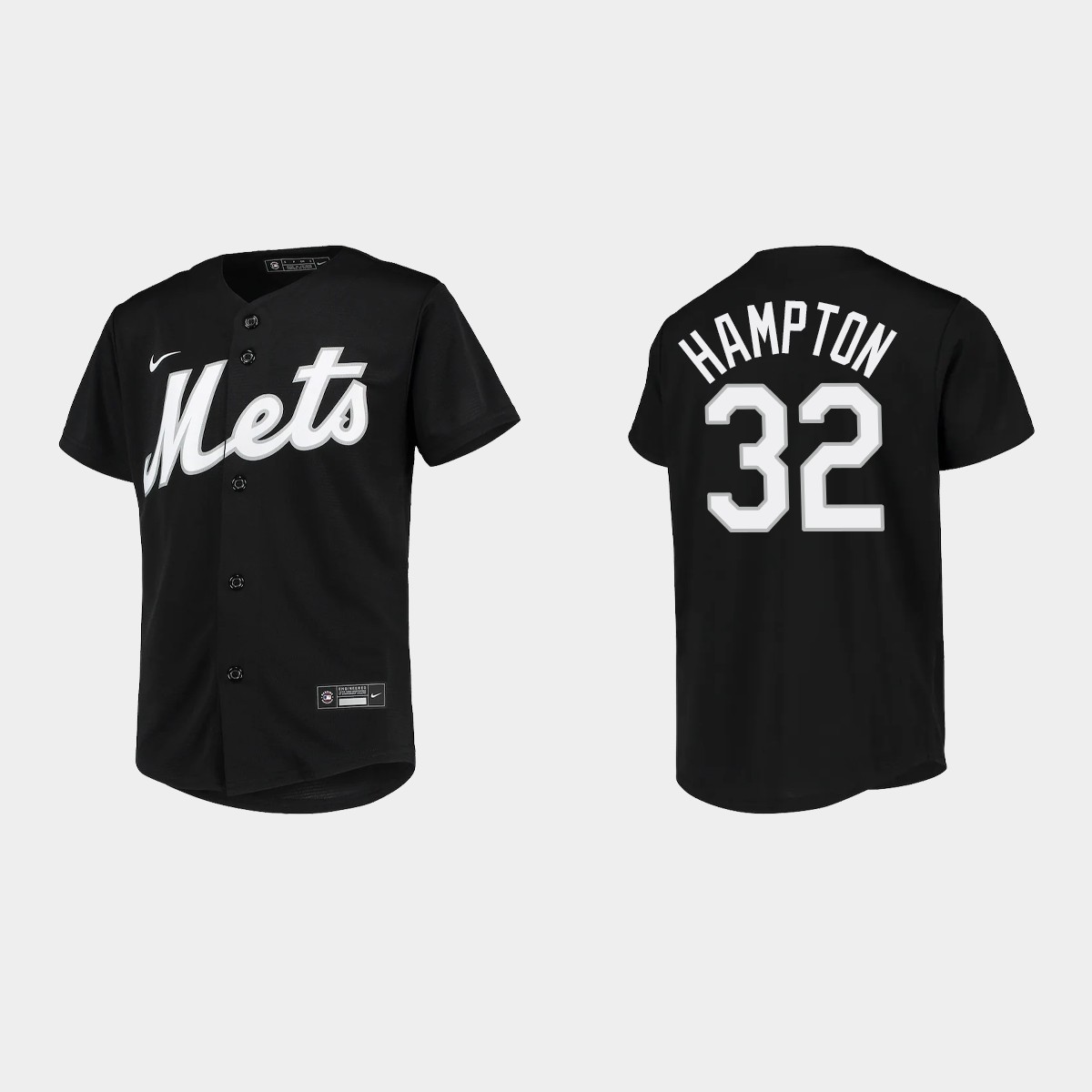 Youth New York Mets Mike Hampton Black Team Jersey