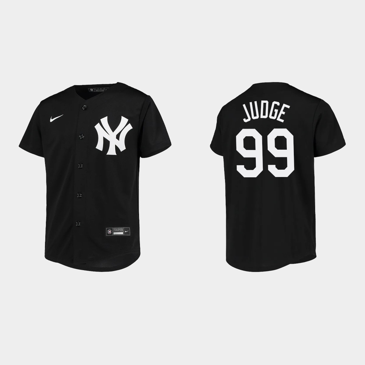 Youth New York Yankees Aaron Judge Black Team Jersey