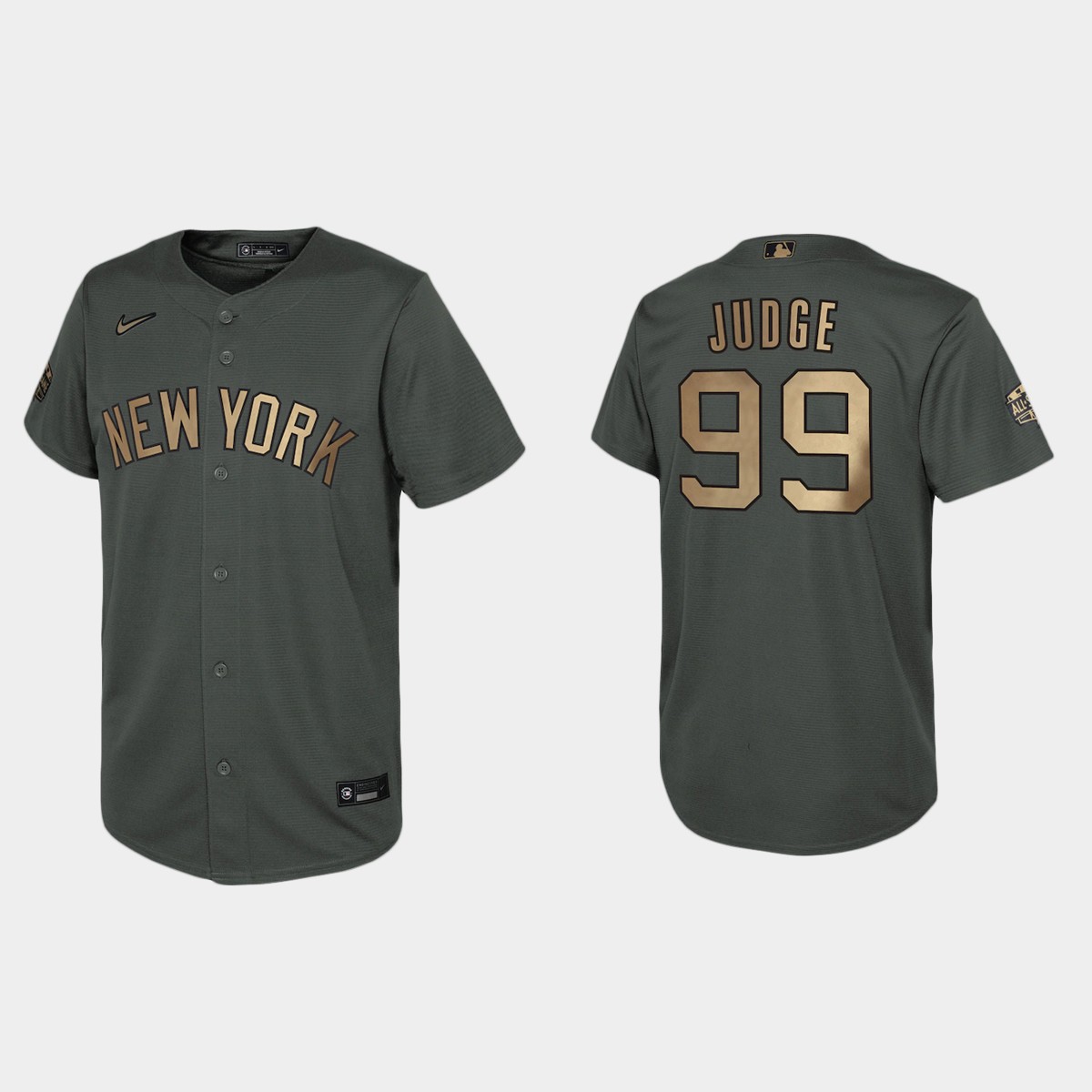 Youth New York Yankees Aaron Judge Charcoal All-Star Game Jersey