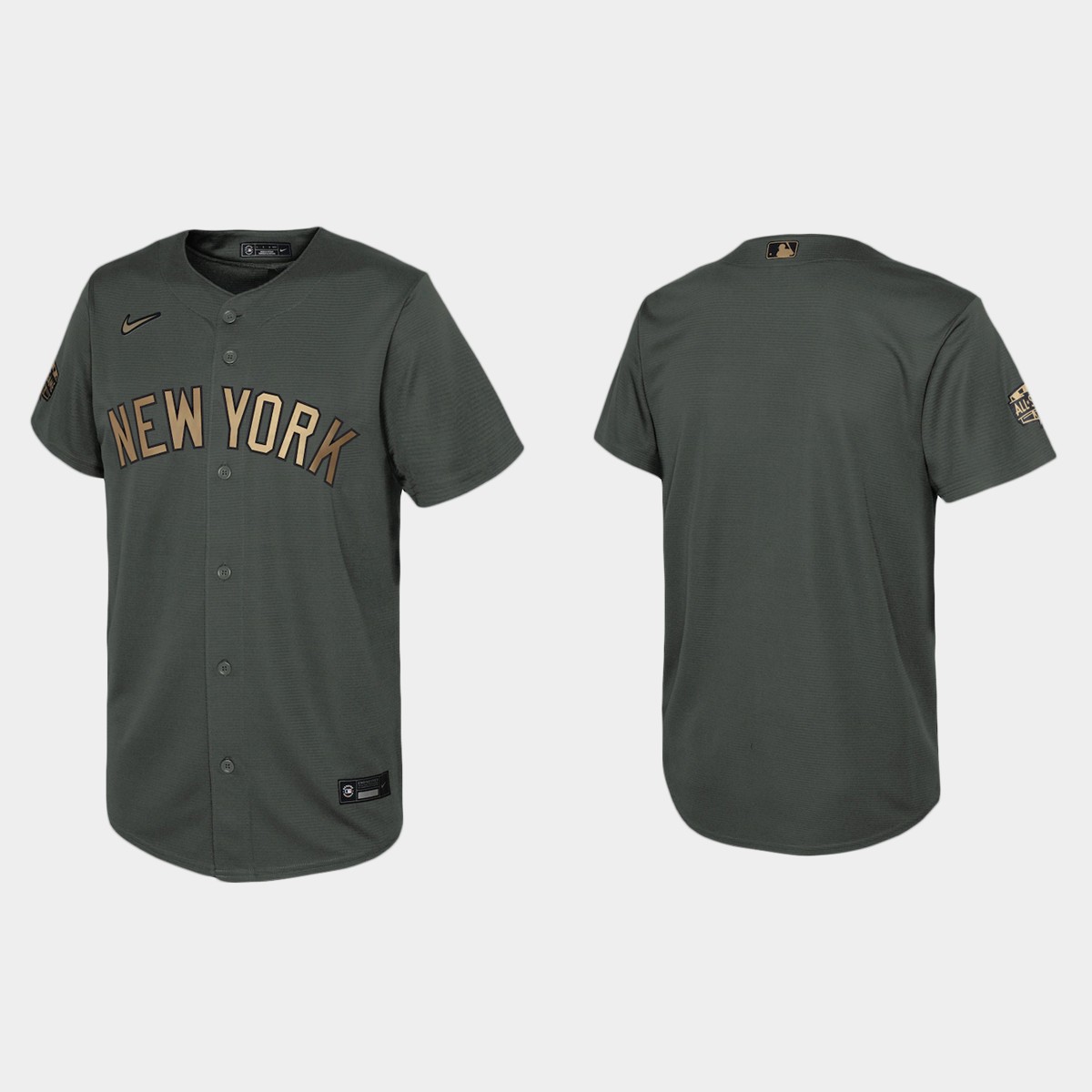 Youth New York Yankees Charcoal All-Star Game Jersey