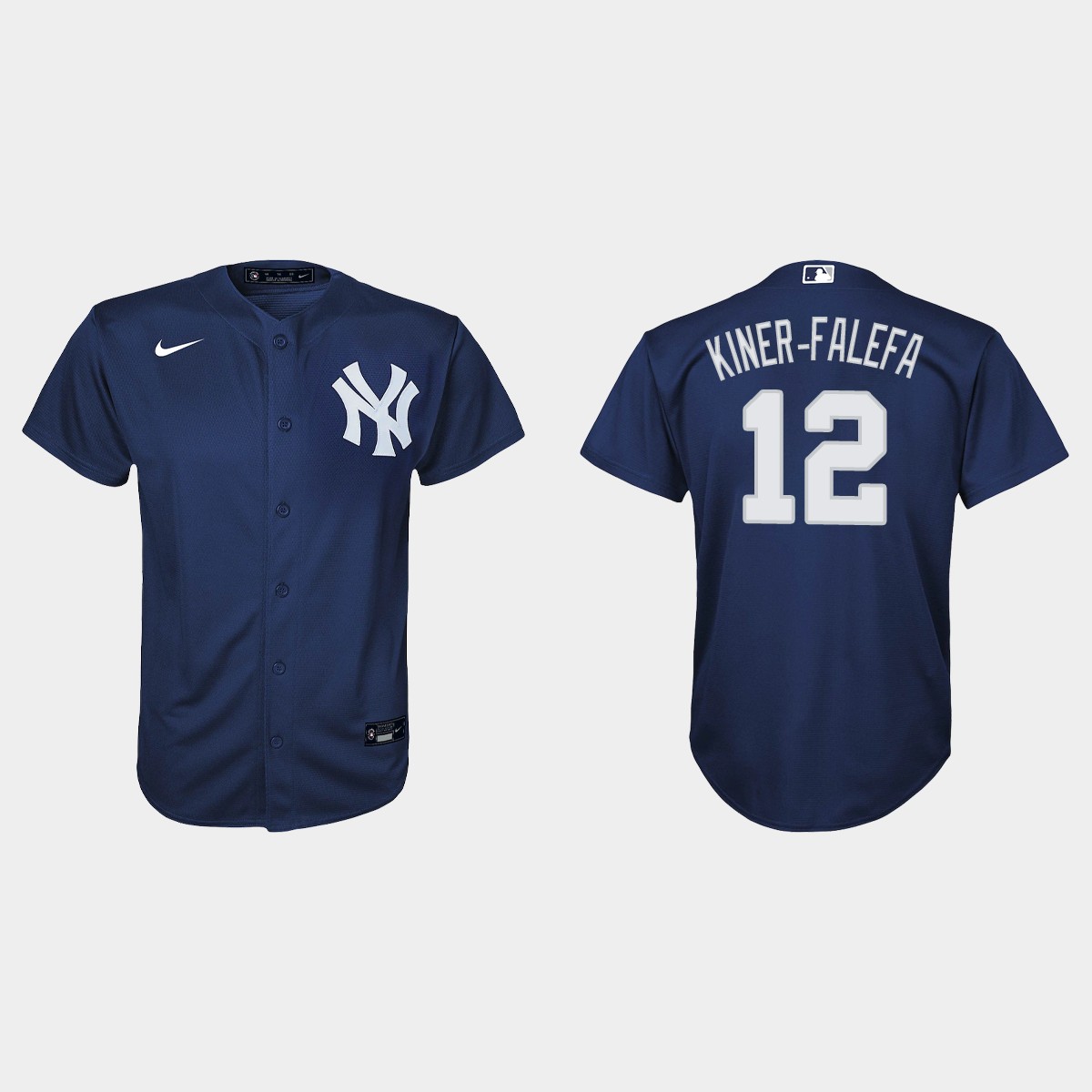 Youth New York Yankees Isiah Kiner-Falefa Navy Alternate Jersey