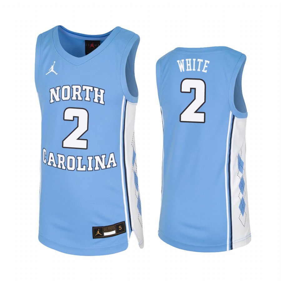 Youth North Carolina Tar Heels Coby White Carolina Blue College Jersey