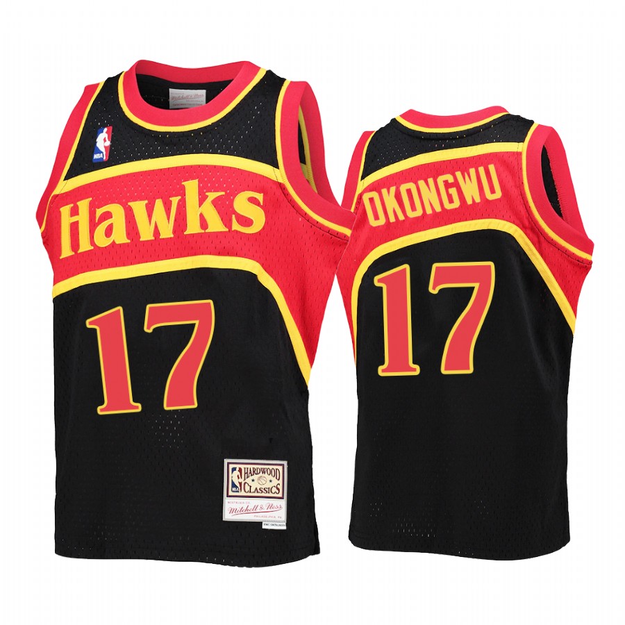 Youth Onyeka Okongwu Atlanta Hawks Black Reload Jersey Throwback
