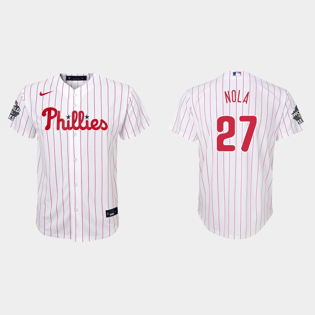 Youth Philadelphia Phillies Aaron Nola White World Series Jersey