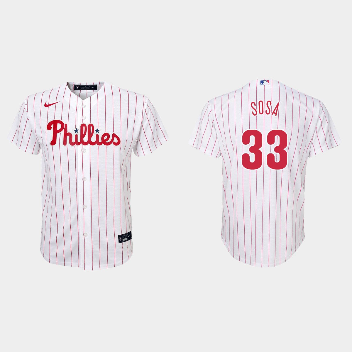 Youth Philadelphia Phillies Edmundo Sosa White Home Jersey